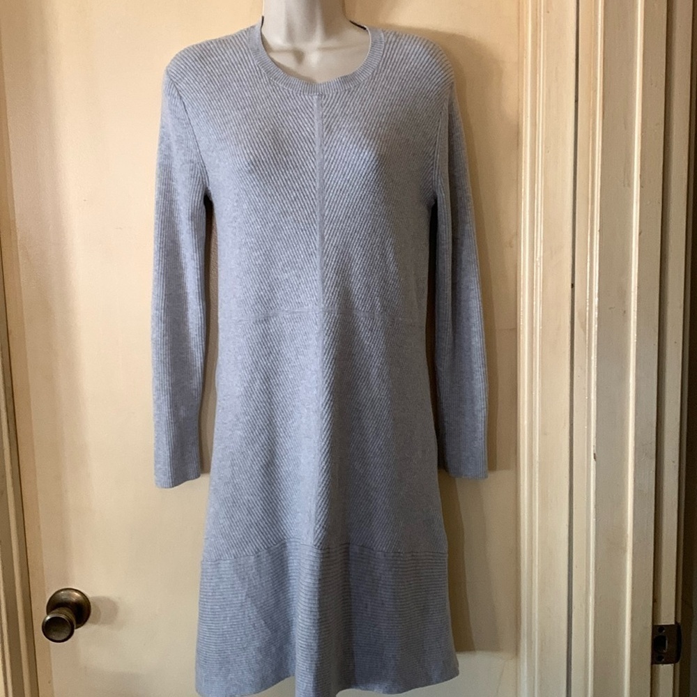 Witchery grey ribbed knit dress size S